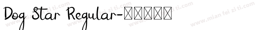 Dog Star Regular字体转换